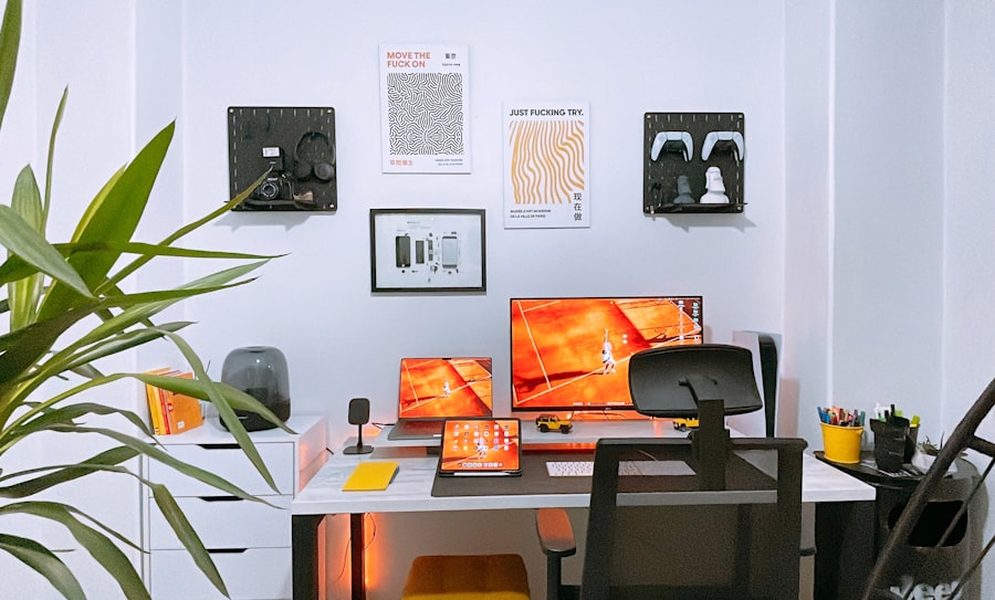 Photo Modern workspace